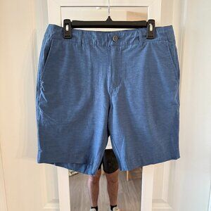 Faherty Blue Hybrid Shorts Size 32